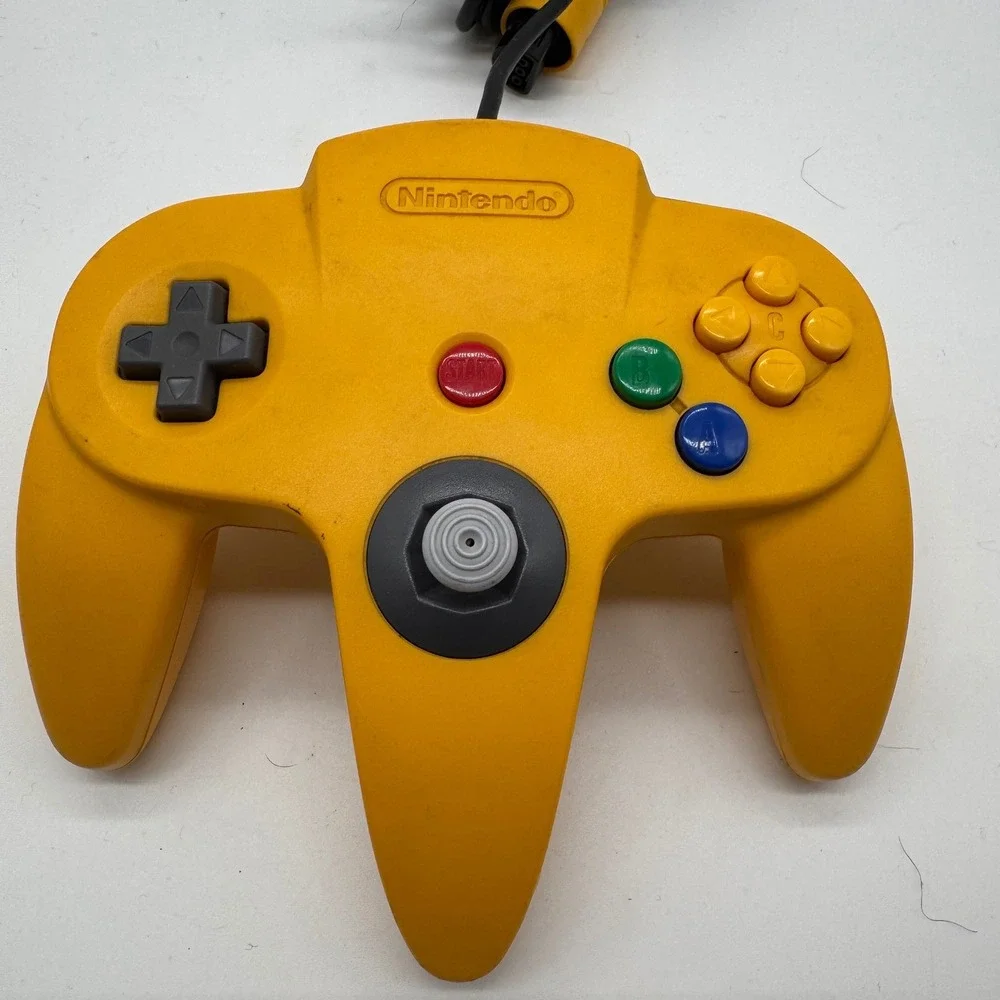 Nintendo 64 Controller Yellow Original OEM N64 Wired Gamepad NUS-005